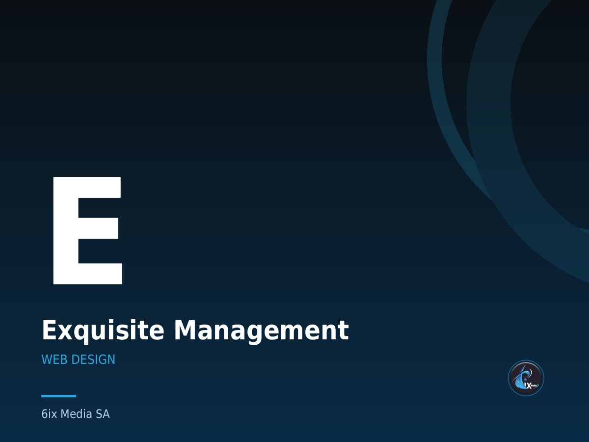Exquisite Management — Private supply and delivery service provider with client information hub